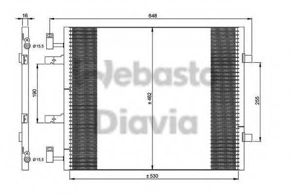 WEBASTO 82D0226265MA Конденсатор, кондиціонер