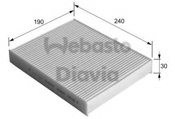 WEBASTO 82D0325139A Фільтр, повітря у внутрішньому просторі