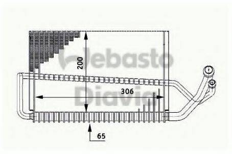 WEBASTO 82D0525175A Випарник, кондиціонер