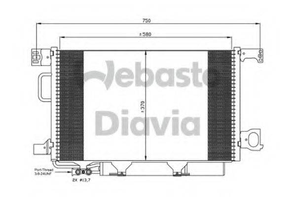 WEBASTO 82D0226280MA Конденсатор, кондиціонер