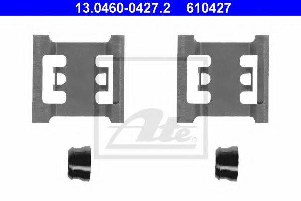 ATE 13046004272 Комплектуючі, колодки дискового гальма