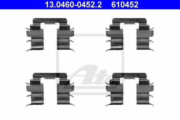 ATE 13046004522 Комплектуючі, колодки дискового гальма