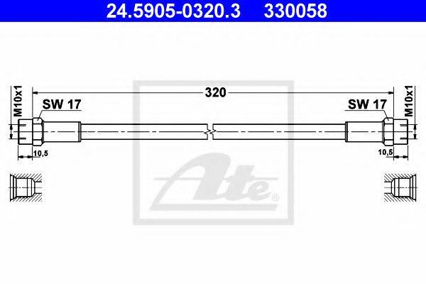 ATE 24590503203 Шланг зчеплення