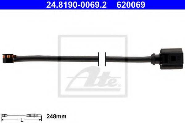 ATE 24819000692 Сигналізатор, знос гальмівних колодок