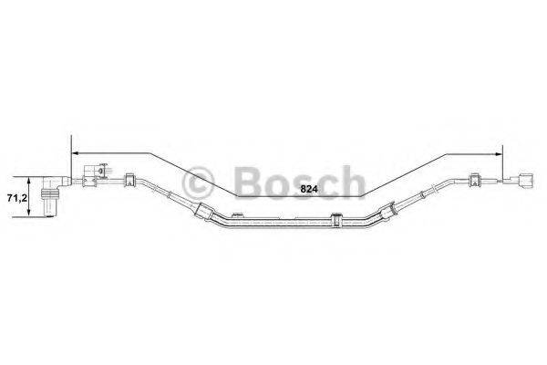 BOSCH 0265001275 Датчик, частота обертання колеса