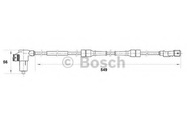 BOSCH 0265006199 Датчик, частота обертання колеса