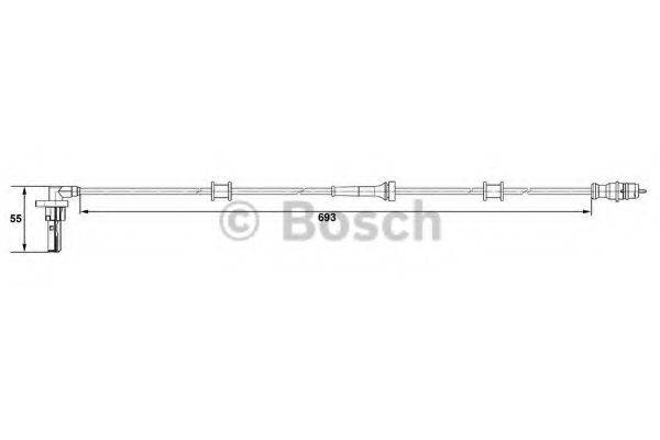 BOSCH 0265007534 Датчик, частота обертання колеса