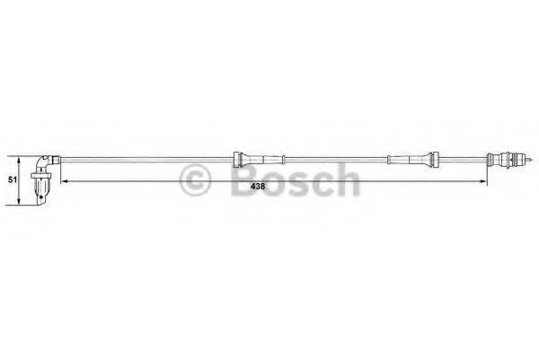 BOSCH 0265007583 Датчик, частота обертання колеса