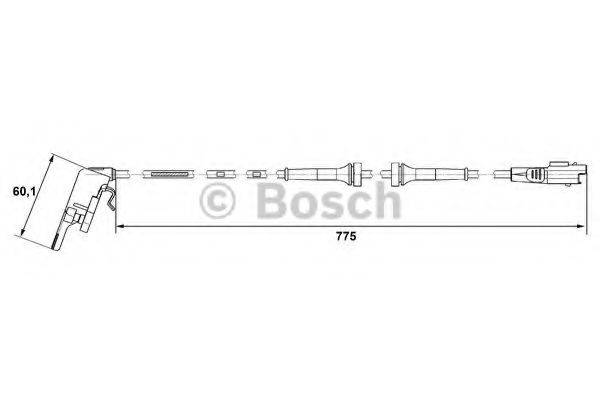 BOSCH 0265007664 Датчик, частота обертання колеса