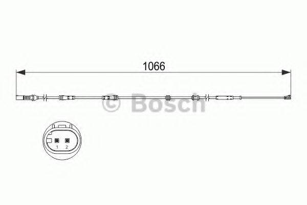 BOSCH 1987473501 Сигналізатор, знос гальмівних колодок