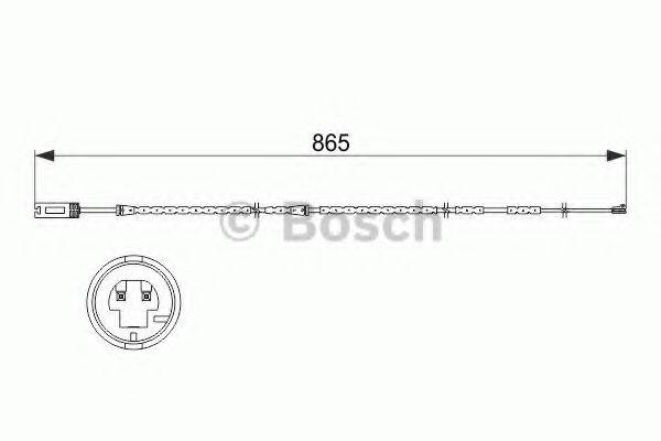 BOSCH 1987473519 Сигналізатор, знос гальмівних колодок