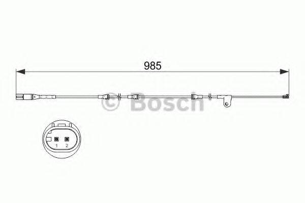 BOSCH 1987473520 Сигналізатор, знос гальмівних колодок