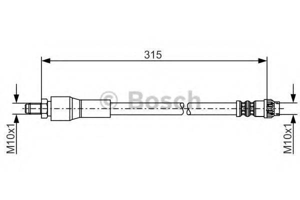 BOSCH 1987476032 Гальмівний шланг