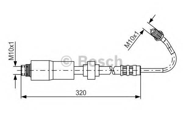 BOSCH 1987476067 Гальмівний шланг