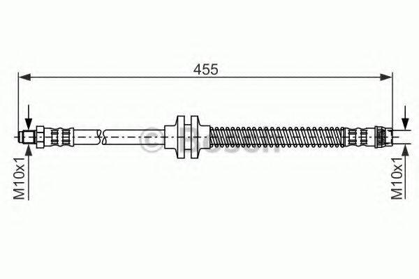 BOSCH 1987476126 Гальмівний шланг