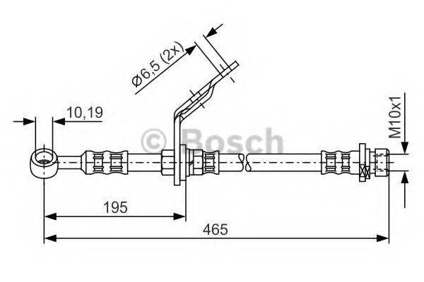 BOSCH 1987476187 Гальмівний шланг