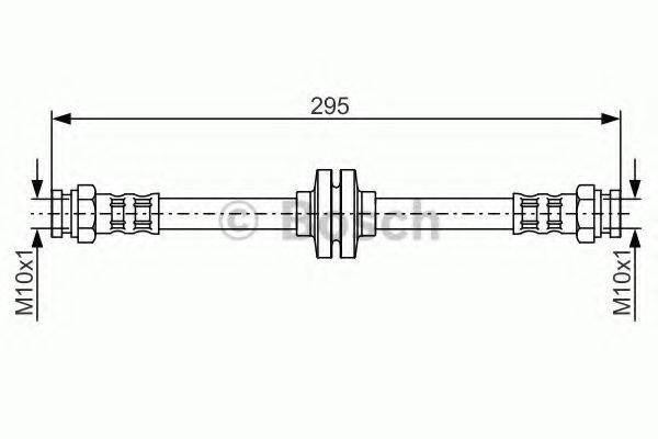BOSCH 1987476632 Гальмівний шланг