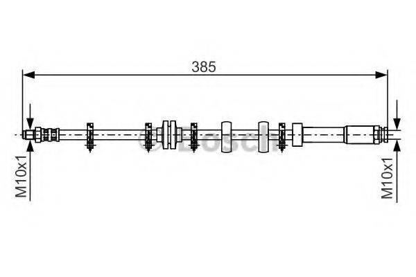 BOSCH 1987476634 Гальмівний шланг