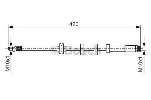 BOSCH 1987476637 Гальмівний шланг