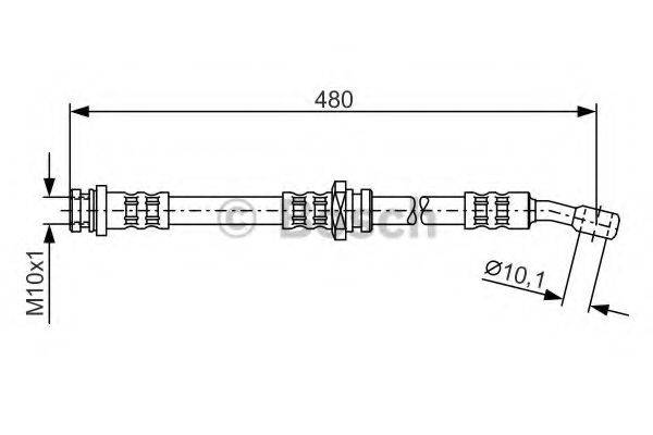 BOSCH 1987476787 Гальмівний шланг
