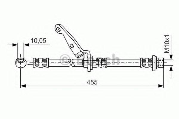 BOSCH 1987476973 Гальмівний шланг