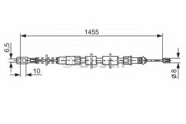 BOSCH 1987477040 Трос, стоянкова гальмівна система