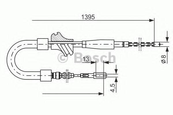 BOSCH 1987477060 Трос, стоянкова гальмівна система