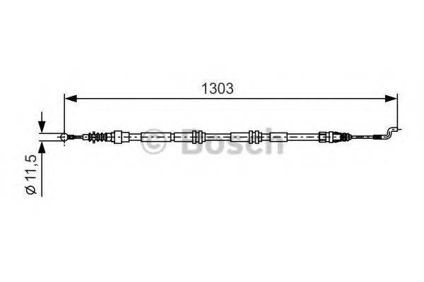 BOSCH 1987477260 Трос, стоянкова гальмівна система