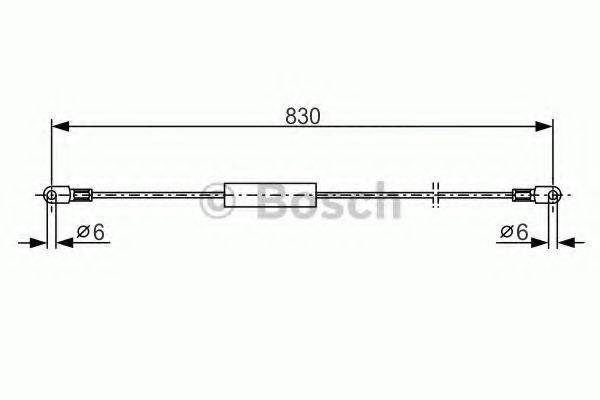 BOSCH 1987477347 Трос, стоянкова гальмівна система