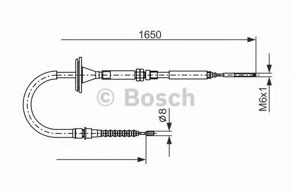 BOSCH 1987477482 Трос, стоянкова гальмівна система