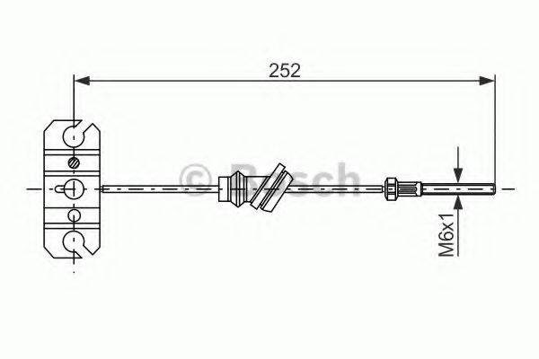 BOSCH 1987477503 Трос, стоянкова гальмівна система