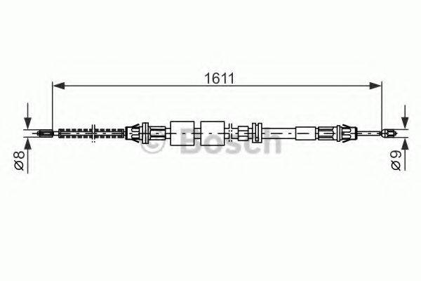 BOSCH 1987477521 Трос, стоянкова гальмівна система
