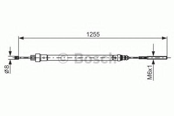 BOSCH 1987477525 Трос, стоянкова гальмівна система