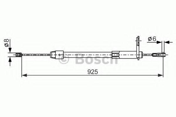 BOSCH 1987477846 Трос, стоянкова гальмівна система