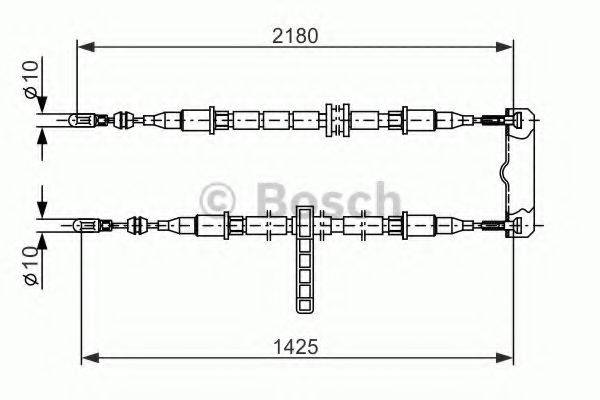 BOSCH 1987477895 Трос, стоянкова гальмівна система