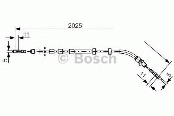 BOSCH 1987477903 Трос, стоянкова гальмівна система