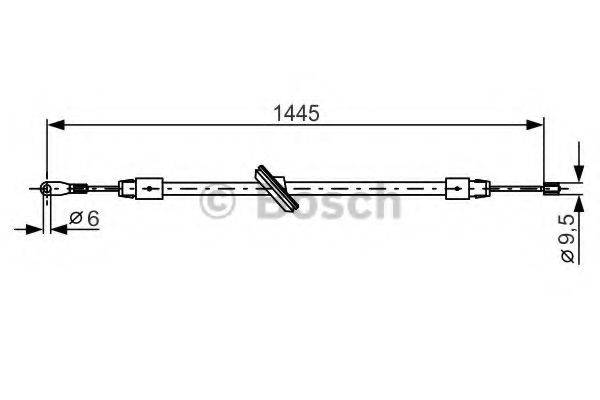 BOSCH 1987477905 Трос, стоянкова гальмівна система