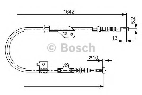 BOSCH 1987477981 Трос, стоянкова гальмівна система