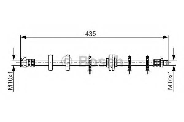 BOSCH 1987481189 Гальмівний шланг
