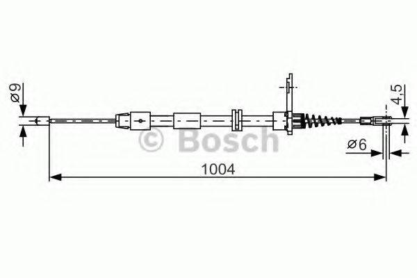 BOSCH 1987482023 Трос, стоянкова гальмівна система