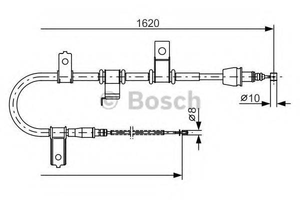 BOSCH 1987482071 Трос, стоянкова гальмівна система