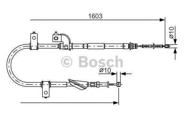 BOSCH 1987482080 Трос, стоянкова гальмівна система