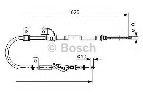 BOSCH 1987482081 Трос, стоянкова гальмівна система