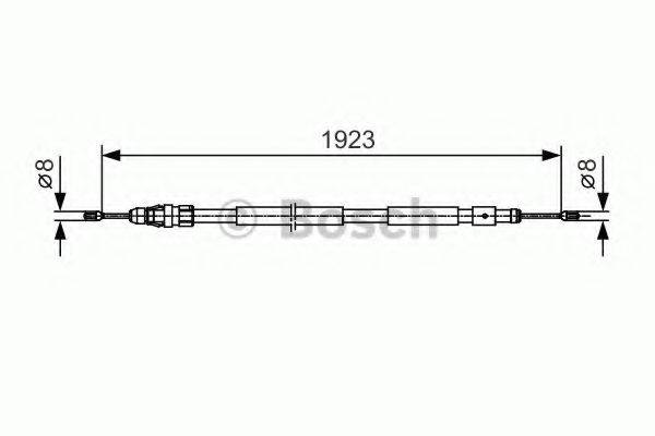 BOSCH 1987482117 Трос, стоянкова гальмівна система