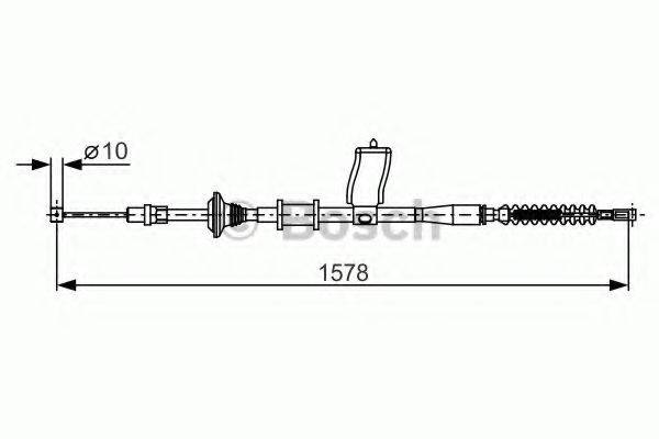 BOSCH 1987482173 Трос, стоянкова гальмівна система