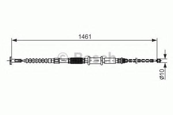 BOSCH 1987482177 Трос, стоянкова гальмівна система