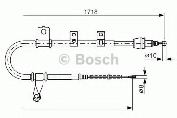 BOSCH 1987482209 Трос, стоянкова гальмівна система