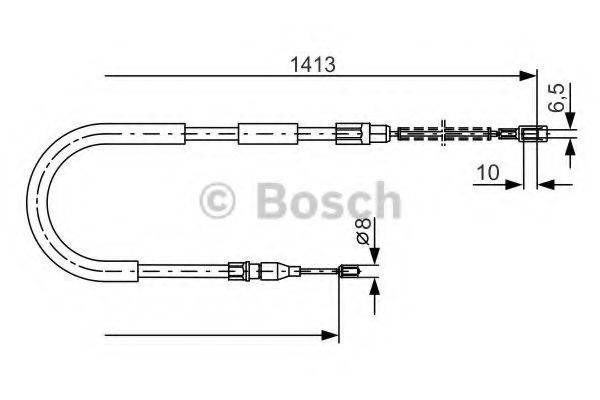 BOSCH 1987482217 Трос, стоянкова гальмівна система