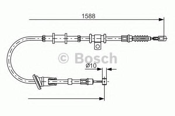 BOSCH 1987482245 Трос, стоянкова гальмівна система