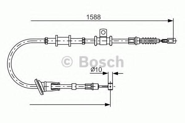 BOSCH 1987482246 Трос, стоянкова гальмівна система